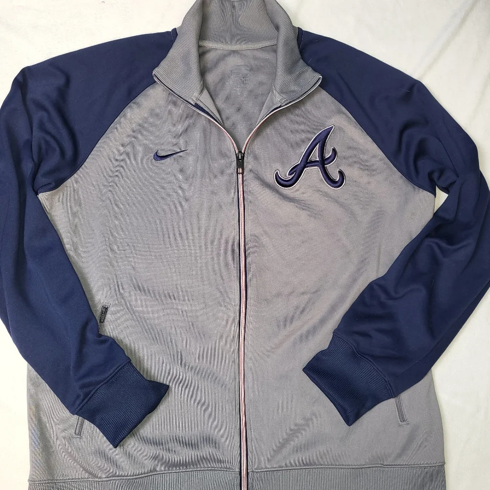 Nike X Atlanta Braves Track Jacket Men's‎ Size Large